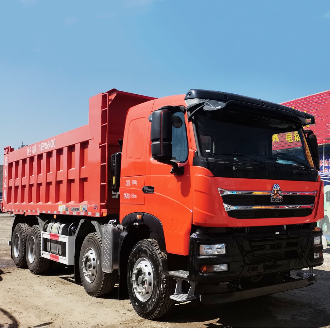 robust howo th7 8*4 dump truck 420hp diesel engine for sale for construction haulage